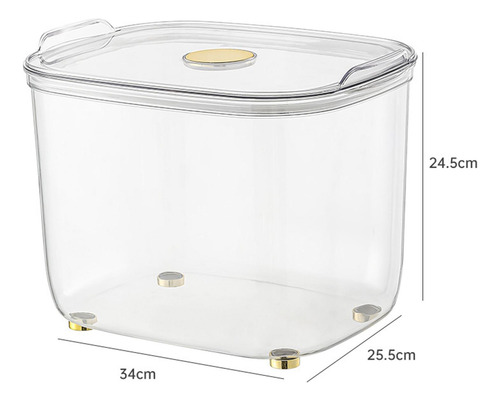 Pecera Con Decoración De Tapa, Pecera Transparente Grande