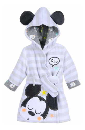 Bata De Baño Con Capucha Mickey Mouse Para Bebé Multi