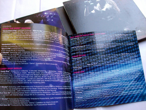 Cd + Dvd : Madonna - Sticky & Sweet Tour ( 2010 ) (Usado)