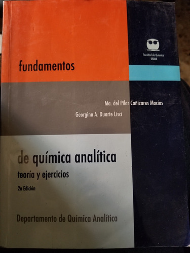 A1 Fundamentos De Química Analítica,  Pilar Cañizares Macias