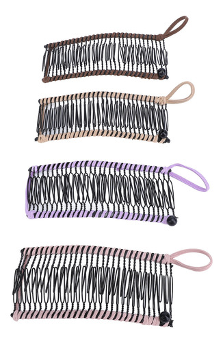 Peines Elásticos Clincher, 4 Piezas, Pinzas Para El Pelo Tip