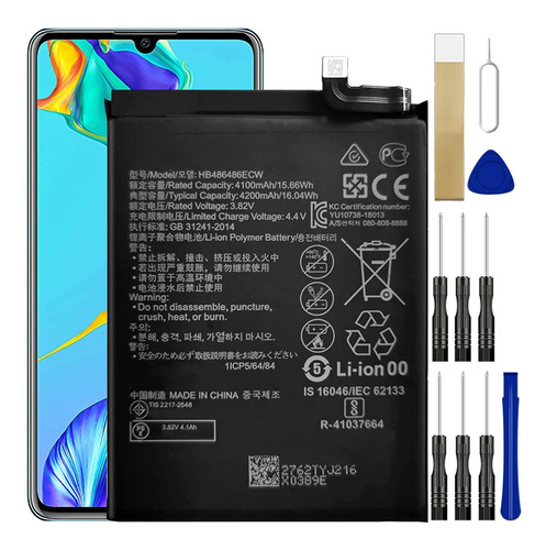 Bateria Repuesto Hbecw Para Huawei Pro Vog-l Vog-al Kit