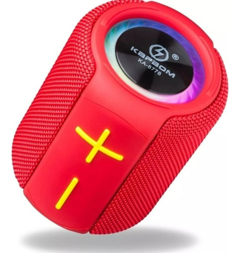 Caixa De Som Bluetooth Com Grave Ipx6 À Prova D'água Cor Vermelho 110v/220v