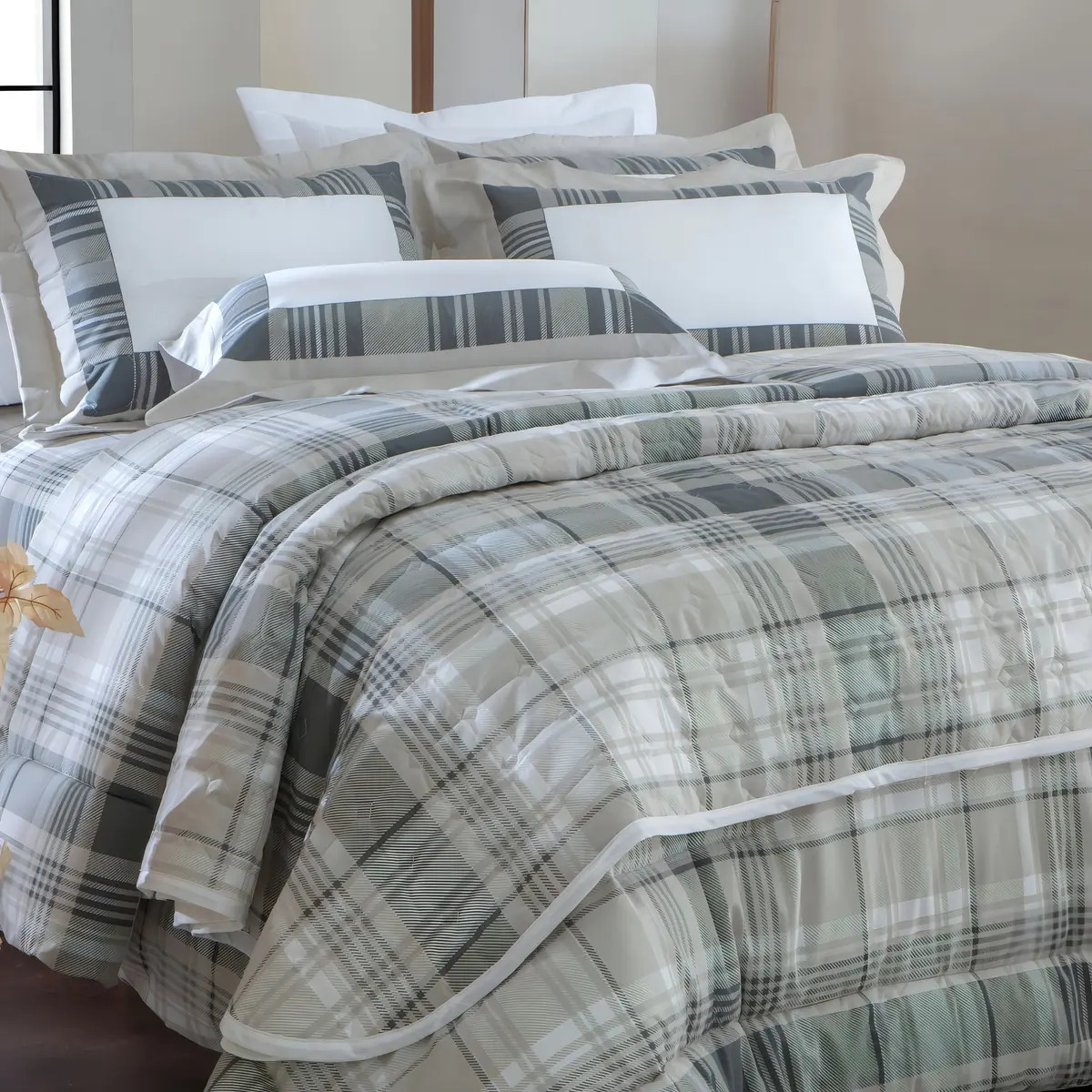 Jogo De Cama 200 Fios Vida Bela Kacyumara Licot Solteiro