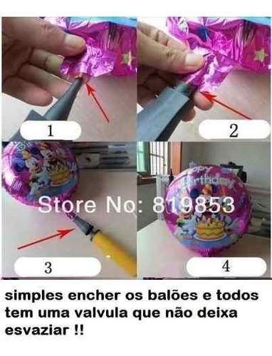 Imagem 6 de 6 de Balão Metalizado Frozen Olaf Vingadores - Kit C/ 100 Balões