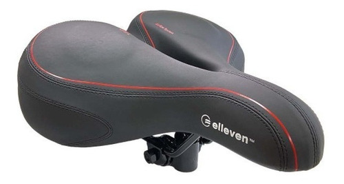 Selim Elleven Beach Vazado Gel C/ 2 Molas Vermelho Bike