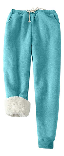 Pantalones Q Para Mujer Con Bolsillos De Forro Polar De Colo