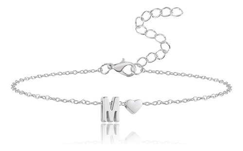 Pulseras De Oro De 14 Quilates Con Iniciales Delicadas Para