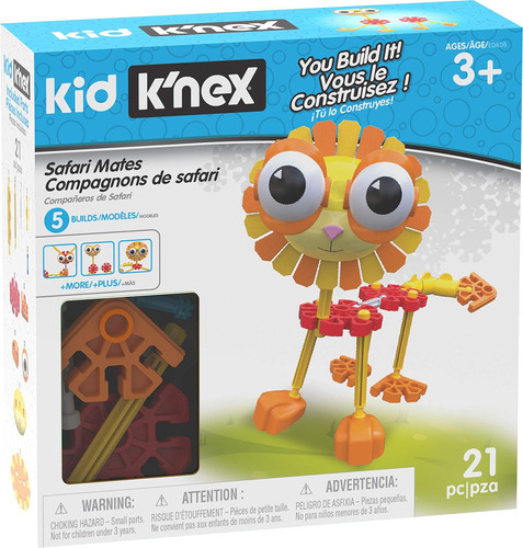 Knex Kid Safari Compats Building Set - 21 Piezas - Edades 3