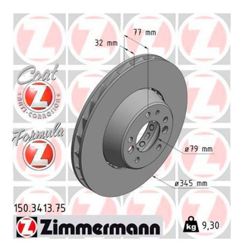 Disco De Freio Dianteiro Esquerdo Bmw M5 Touring 1994-98 E34