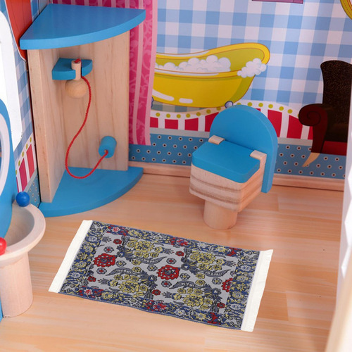 Alfombra De Bienvenida Para Casa De Muñecas En Miniatura,