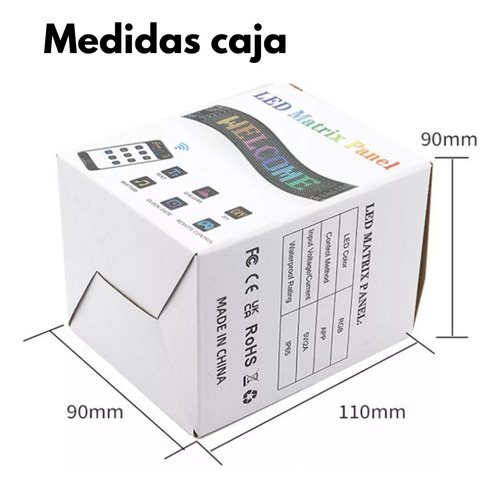 Panel Led Flexible Pantalla Rgb Control Remoto Bluetooth App