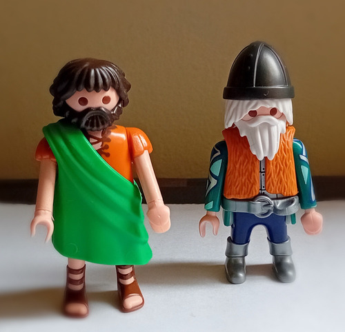 Playmobil Lote De 2 Con Barba Cavernicola Y Otro (Usado)