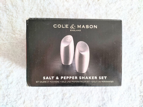 Salt & Pepper Shaker Set, Cole & Mason, Acero Inoxidable