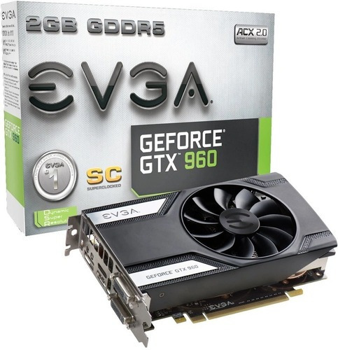 Tarjeta De Video Nvidia Evga Geforce 900 Series Gtx 960 2gb
