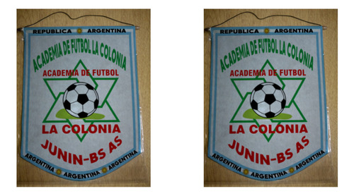 Banderin Chico 13cm Academia De Fútbol La Colonia