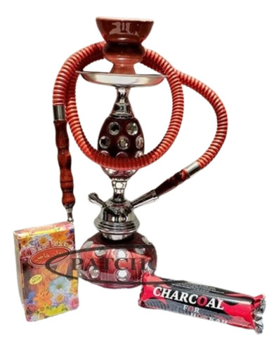 Narguila Shisha Hookah Narguile Pipa Agua 1 Manguera 31 Cm.