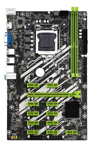 Z Placa Madre Eth-b250 Para Minería 12p Pci-e Lga 2xddr4 12