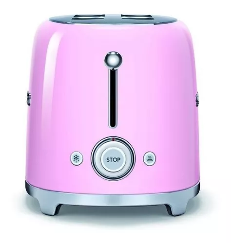 SMEG Tostadora retro de 2 rebanadas (rosa)