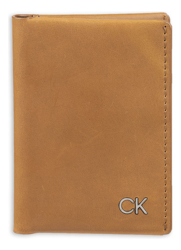 Billetera Calvin Klein Minimalista De Cuero Con Bloqueo Rfid