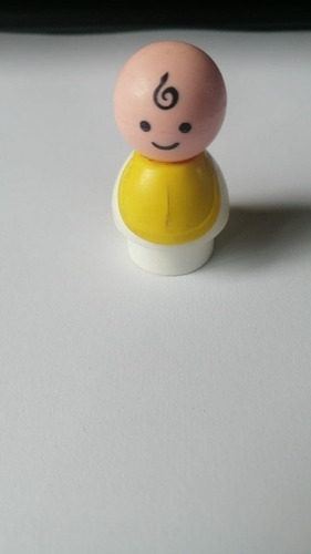 Fisher Price Little People 70's Vintage Bebé Babero (Usado)