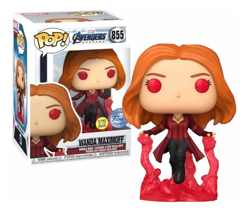 Funko Pop Wanda Maximoff #855 Scarlet Marvel Glows Exclusive