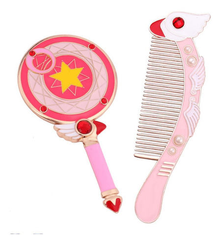 Juego Espejo+peine De Mano Anime/sakura Card Captor