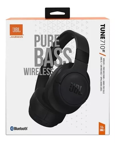 JBL Tune 710BT - Paquete de auriculares inalámbricos Bluetooth con estuche  de transporte CCI Deluxe (negro)