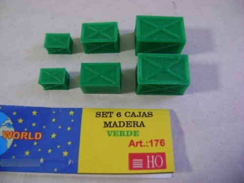 Nico 6 Cajas Carga De Vagones Miniature World H0 (mnw 64)
