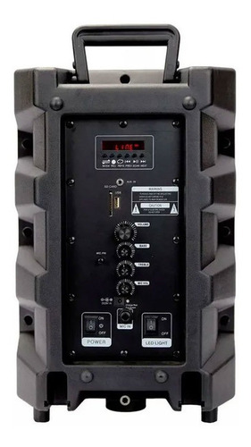 Imagen 4 de 5 de Parlante Master G Spb8b Karaoke Bluetooth Con Micrófono