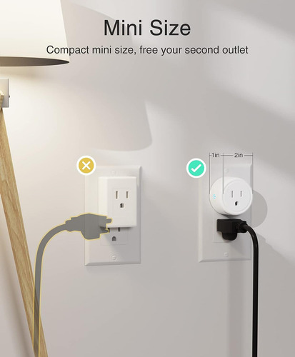 Ghome Smart Mini Enchufe Inteligente, Enchufe De Salida W