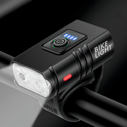 Farol Bike 3 Led T6 Usb Recarregável 6000 Lumens