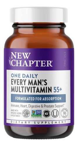 Multivitaminico Diario Para Hombre 55+ New Chapter 96 Tablet