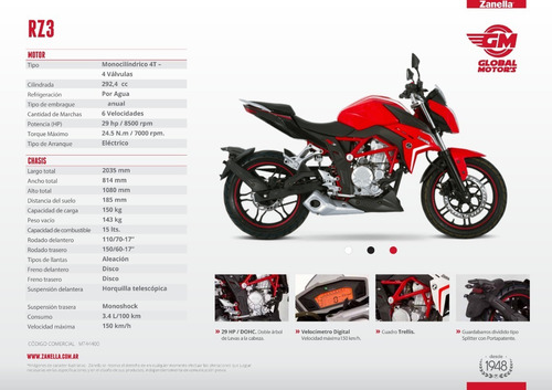 Zanella Rz3 - Global Motor's Corrientes