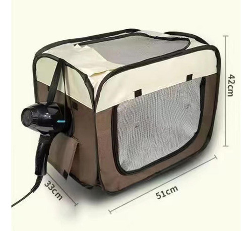 Jaula Secadora For Perros Y Gatos, Portador De Viaje, S