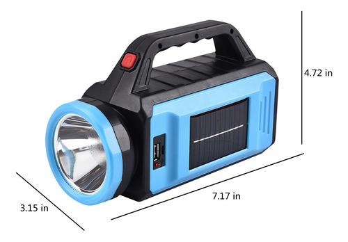 Linterna Portátil Recargable Q Solar Supe 8343