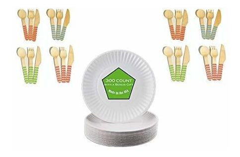Stix Plato Papel 9 300 Unidade Color Blanco