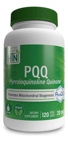 Pqq Pyrroloquinoline Quinone 20 Mg, 120 Caps