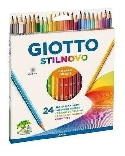 Lapices De Colores Giotto Stilnovo Largos Caja X 24 3.3 Mm 