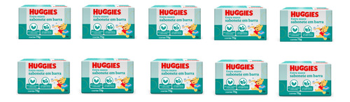 Kit 10 Sabonetes Em Barra Extra Suave 75g - Huggies