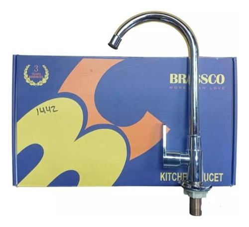 Llave De Fregadero Individual En Acero Inoxidable Brassco 