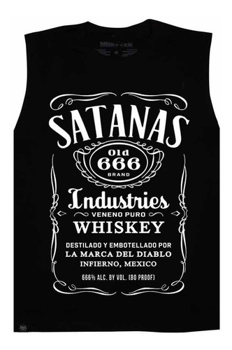 Playera Sin Mangas Satanas Whisky /kingmonster