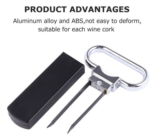Abridor De Botellas Con Dos Puntas Con Extractor De Corcho