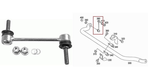 Biel  Barra Estabil Delan Der/izq P/ M Benz Clase M  05/11