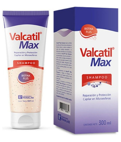 Shampoo Valcatil Max Tratamiento Anticaida Cabello 300 Ml