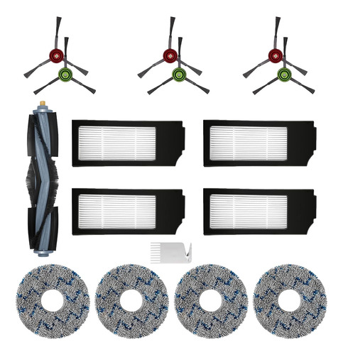 Filtro Pincel Mop Pads Kit De Accesorios Para Ecovacs Deebot