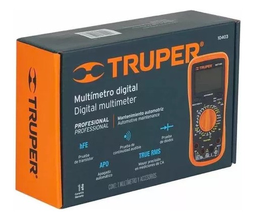 Multimetro Digital Profesional Automotriz Truper (10403)