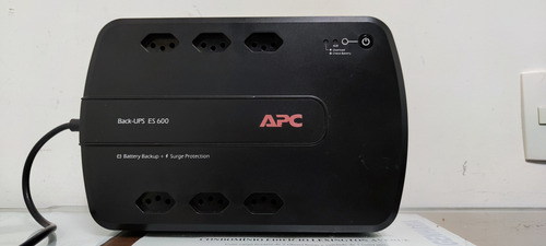 No Break 600va 110v Apc Back-ups Es600- Be600p-br S/bateria Preto (Usado)