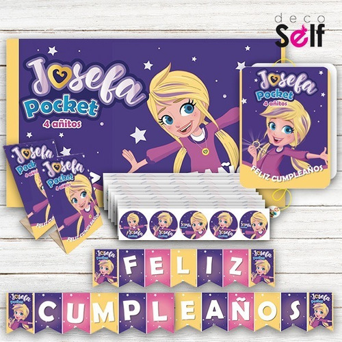 Pack Personalizado De Cumpleaños Polly Pocket