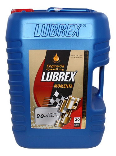 Aceite Lubricante Lubrex 20w50 20l. Api Cg-4/sj Mineral